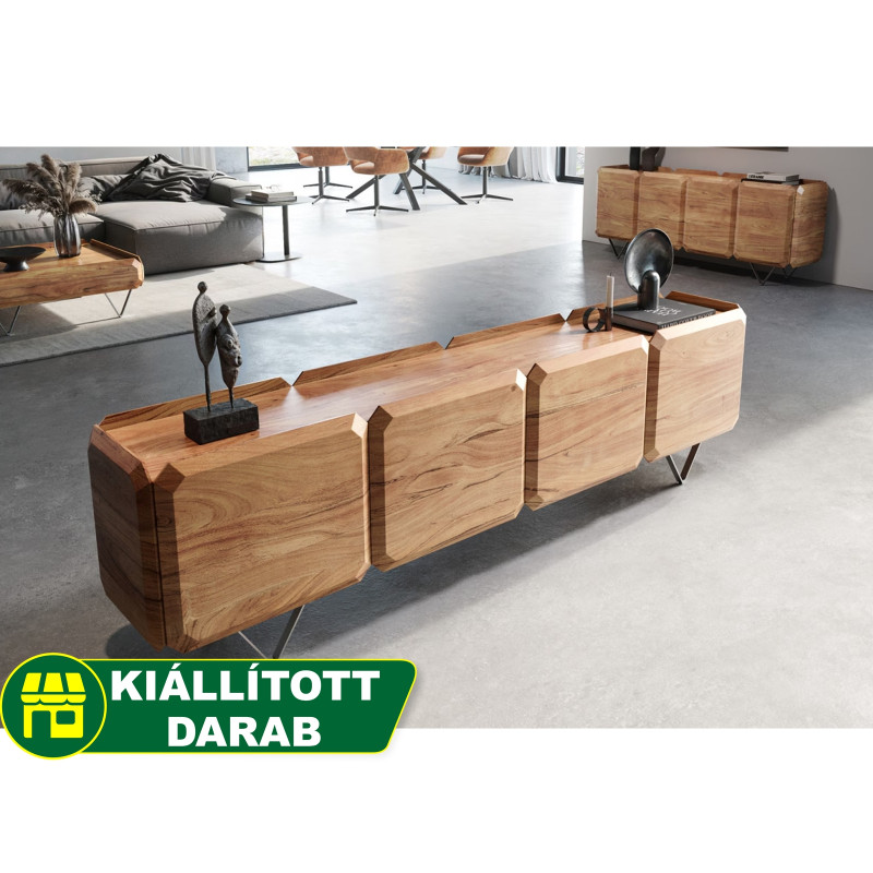 KIANO prémium akác TV-szekrény 200/220cm