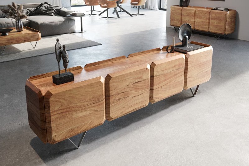 KIANO prémium akác TV-szekrény 200/220cm