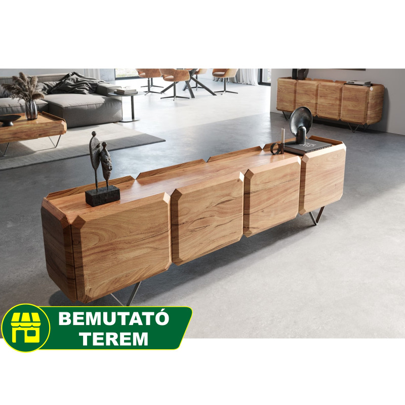 KIANO prémium akác TV-szekrény 200/220cm