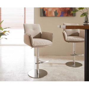 ISLAND prémium bárszék - beige bouclé
