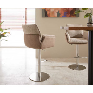 ISLAND prémium bárszék - beige bouclé