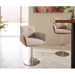 ISLAND prémium bárszék - beige bouclé