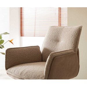 ISLAND-II prémium bárszék - beige bouclé