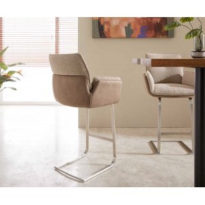 ISLAND-II prémium bárszék - beige bouclé