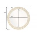 PEARL design tükör - 76cm - arany