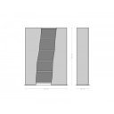 LIVE EDGE prémium akác polc - 140cm