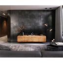 NOON prémium akác fali TV-szekrény - 200/220cm