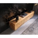 NOON prémium akác fali TV-szekrény - 200/220cm