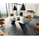 GIORDANO prémium üveg  étkezőasztal - 200cm