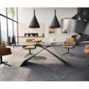 GIORDANO prémium üveg  étkezőasztal - 200cm