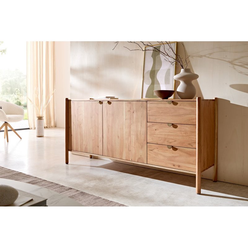 VITALI prémium akác komód - 175cm