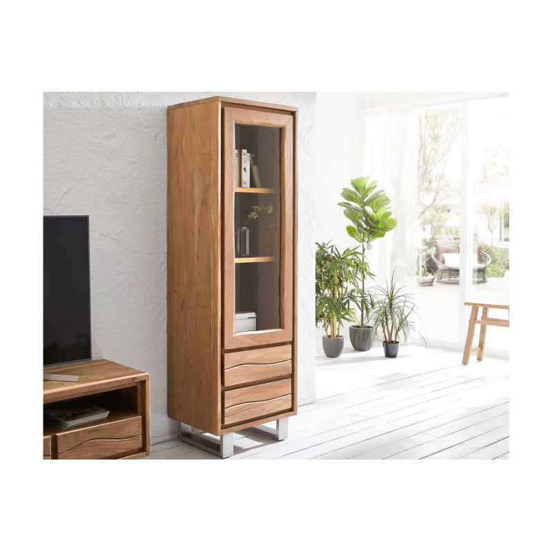 OLIVA modern akác vitrin - 60cm