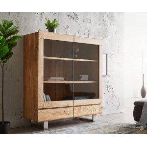VINCI modern akác vitrin - 140cm