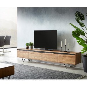 GLACIER prémium akác TV-szekrény - 220cm