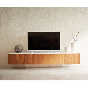 SECARA prémium akác fali TV-szekrény - 200/220cm