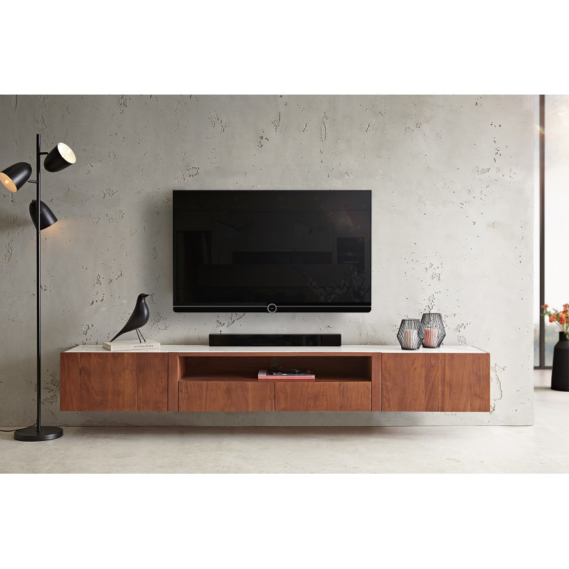 SECARA-II prémium akác fali TV-szekrény -220cm