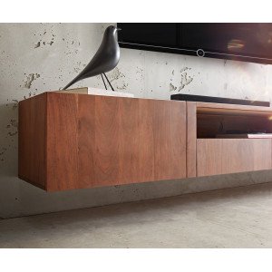 SILVA-II prémium akác fali TV-szekrény -220cm
