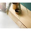 CIRCULO prémium mangófa fali TV-szekrény - 175/220cm