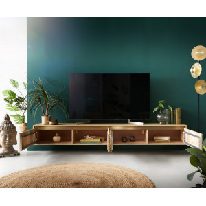 CIRCULO prémium mangófa fali TV-szekrény - 175/220cm
