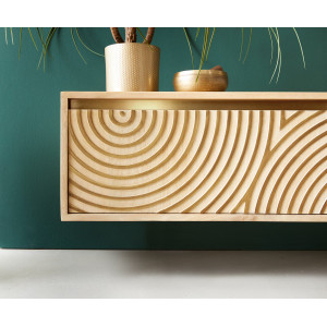 CIRCULO prémium mangófa fali TV-szekrény - 175/220cm