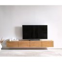 KENNEDY prémium akác fali TV-szekrény - 200/220cm