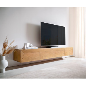 KENNEDY prémium akác fali TV-szekrény - 200/220cm