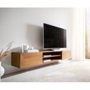 KENNEDY-II prémium akác fali TV-szekrény - 200/240cm