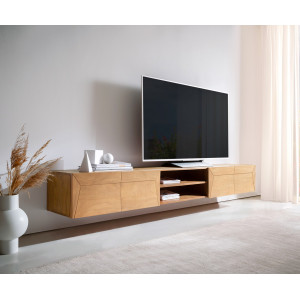 KENNEDY-II prémium akác fali TV-szekrény - 200/240cm