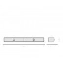 SURIMU prémium akác fali TV-szekrény - 175/200/240cm