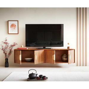 SURIMU prémium akác fali TV-szekrény - 175/240cm