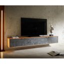 MARLOWE prémium akác fali TV-szekrény - 200/220cm