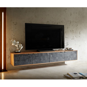 MARLOWE prémium akác fali TV-szekrény - 200/220cm