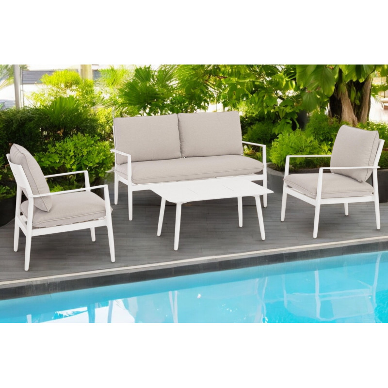 NEBULA prémium kültéri szett - fehér/beige