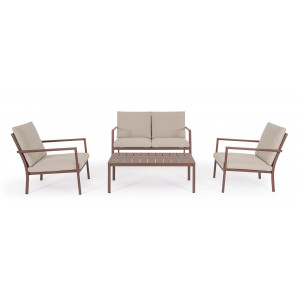 KENNETH prémium kültéri szett - barna/beige