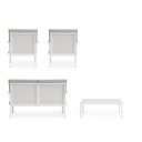 KENNETH prémium kültéri szett - fehér/szürke