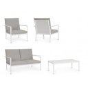 KENNETH prémium kültéri szett - fehér/szürke