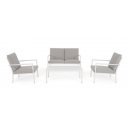 KENNETH prémium kültéri szett - fehér/szürke