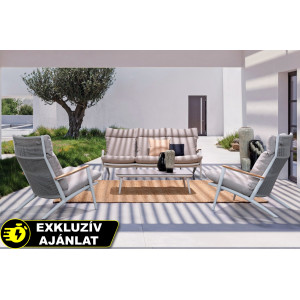 IBISCO prémium kültéri szett - fehér/greige BIZZOTTO