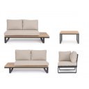 ZELMAR prémium kültéri kanapé - antracit/beige