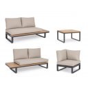 ZELMAR prémium kültéri kanapé - antracit/beige