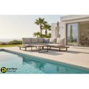 ZELMAR prémium kültéri kanapé - antracit/beige