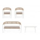 JANDIA prémium kültéri szett - fehér/beige