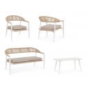 JANDIA prémium kültéri szett - fehér/beige