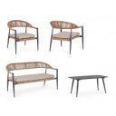 JANDIA prémium kültéri szett - antracit/beige