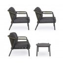 MIRAVET prémium kültéri szett - antracit/zöld