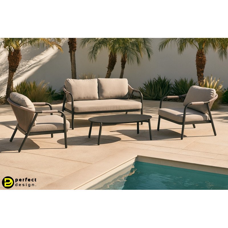 MIRAVET prémium kültéri szett - antracit/taupe