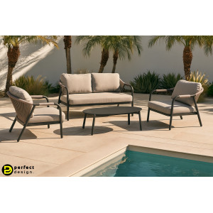 MIRAVET prémium kültéri szett - antracit/taupe BIZZOTTO