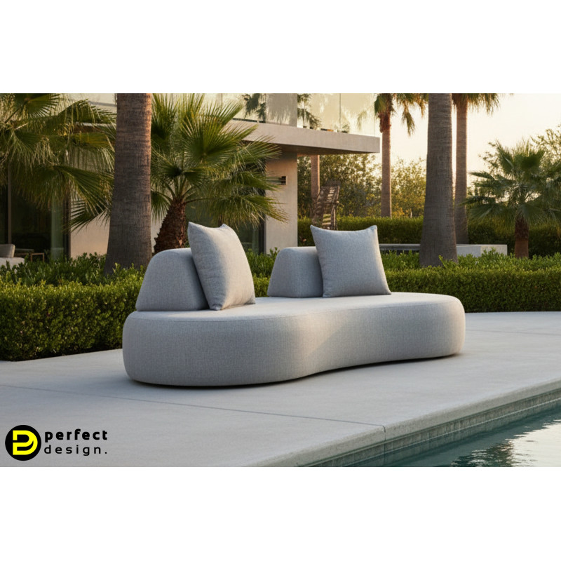 COOPER prémium kültéri kanapé - sötétszürke