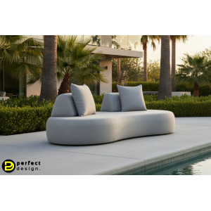 COOPER prémium kültéri kanapé - sötétszürke BIZZOTTO