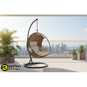 GALAPAGOS design függőfotel - barna BIZZOTTO